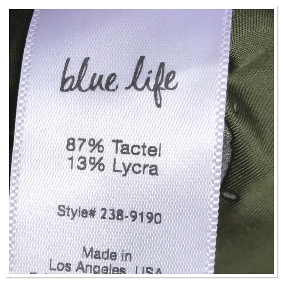 Blue Life Swim Eclipse Bikini Bottoms Fern Green Crochet Detail Boho Size Medium - Picture 10 of 10